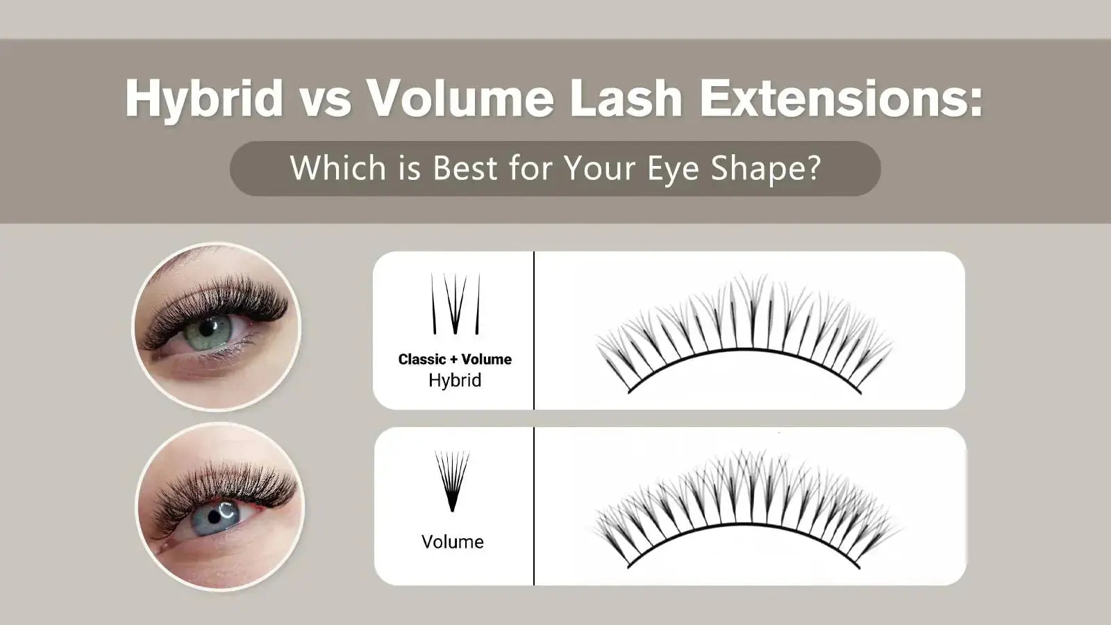 Hybrid vs Volume Lash Extensions: Key Differences Explained – Swaniyalashes