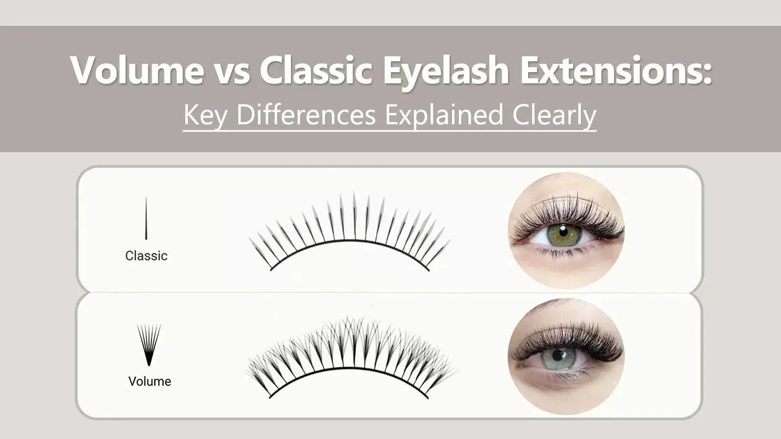Volume vs Classic Eyelash Extensions: Key Differences Explained ...