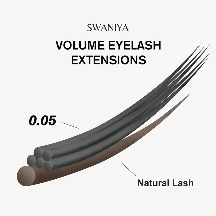 Russian Volume Lashes 0.05mm - Swaniyalashes