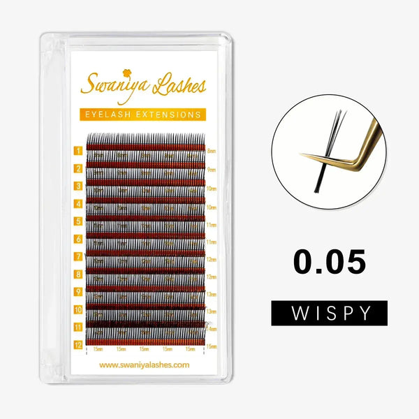 Cashmere Wispy Lashes 0.05mm - Swaniyalashes
