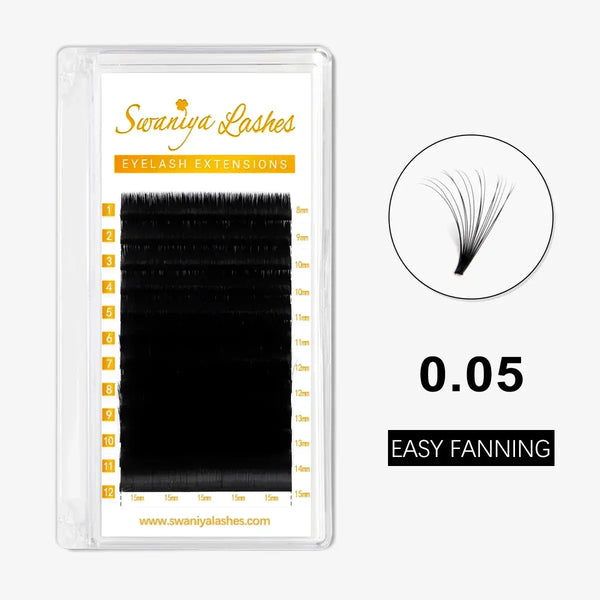 Easy Fan Lashes 0.05mm - Swaniyalashes