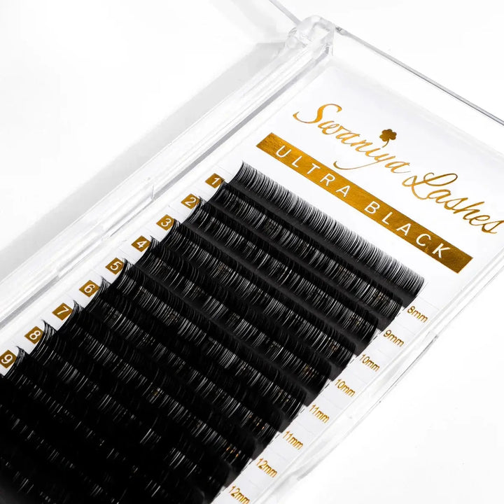 Volume Lash Extensions 0.05mm Ultra Black Materials - Swaniyalashes