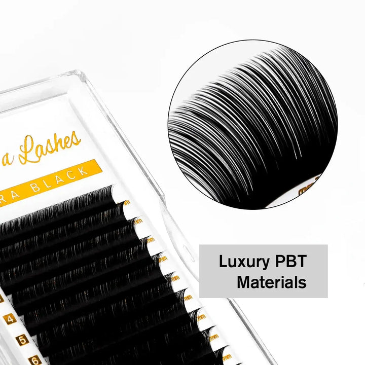 Volume Lash Extensions 0.05mm Ultra Black Materials - Swaniyalashes