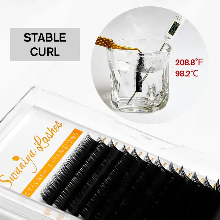 Russian Volume Eyelash Extensions 0.07mm - Swaniyalashes