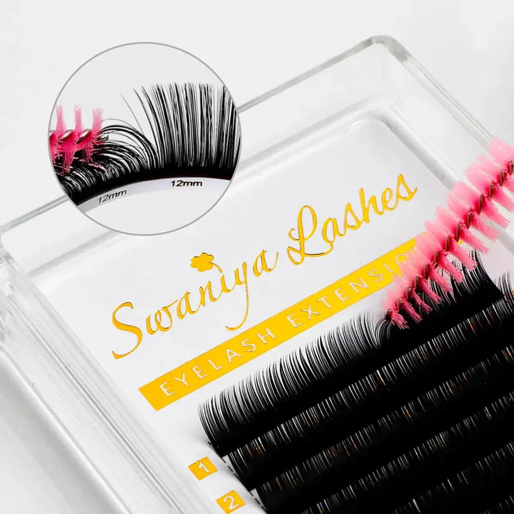 Russian Volume Eyelash Extensions 0.07mm - Swaniyalashes