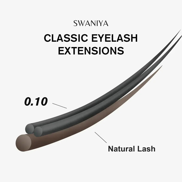 Natural Classic Lashes 0.10mm - Swaniyalashes