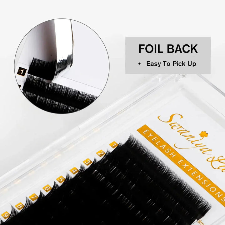 Matte Flat Classic Lash Extensions 0.10mm - Swaniyalashes