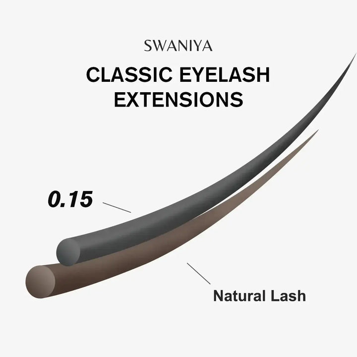 Premium Classic Lashes 0.15mm - Swaniyalashes