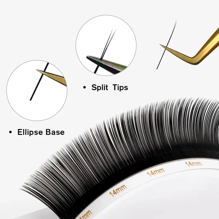 Cashmere Flat Lashes 0.15mm Super Soft - Swaniyalashes
