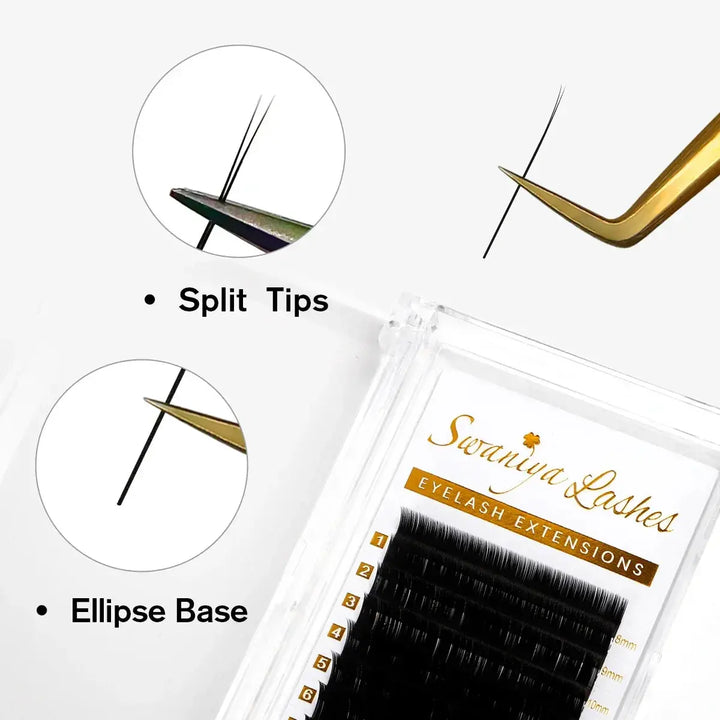 Cashmere Flat Lash Extensions 0.20mm Super Soft - Swaniyalashes