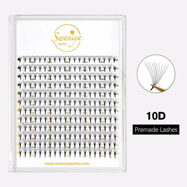 10D Premade Lashes (240 Fans)Premade LashesSwaniyalashes