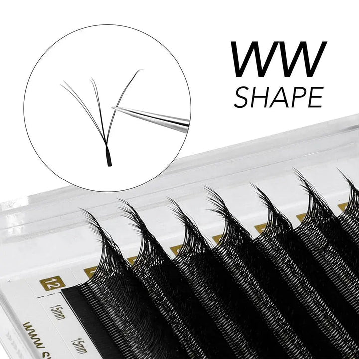 W Shape Lashes 8-15Mix - Swaniyalashes