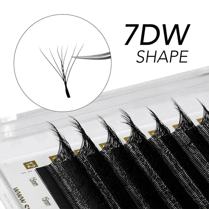 W Shape Lashes 8-15Mix - Swaniyalashes
