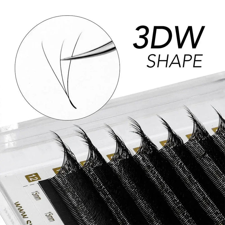 W Shape Lashes 8-15Mix - Swaniyalashes
