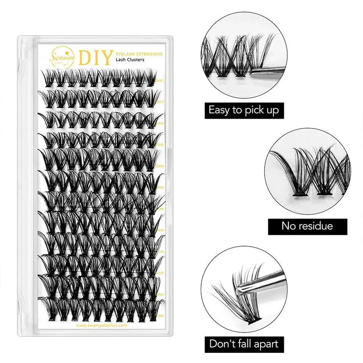 30D DIY Cluster Lashes - Swaniyalashes