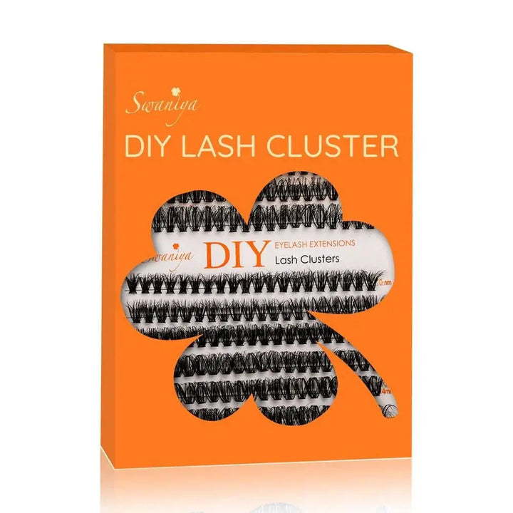 DIY Lash Clusters 5D Fluffy 30D+40D D curl 10-16MIX - Swaniyalashes