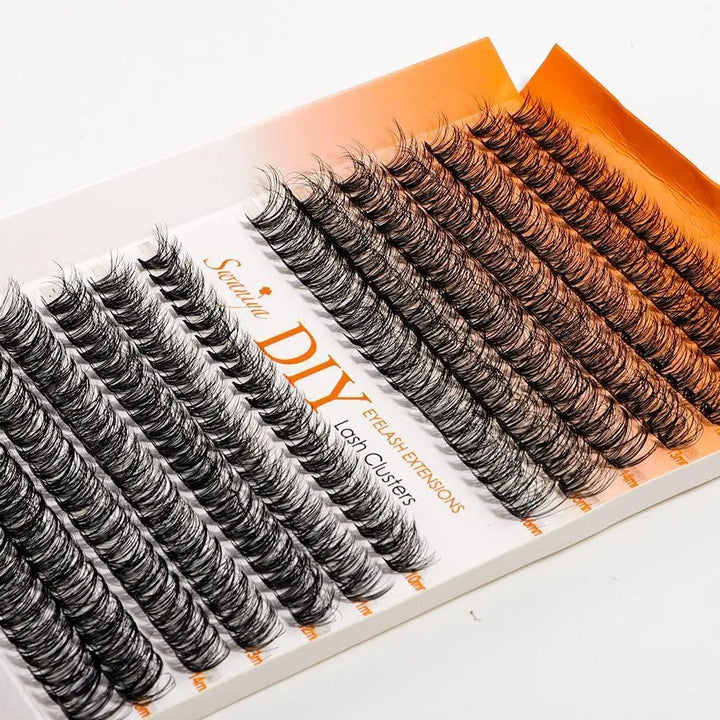 DIY Lash Clusters 5D Fluffy 30D+40D D curl 10-16MIX - Swaniyalashes
