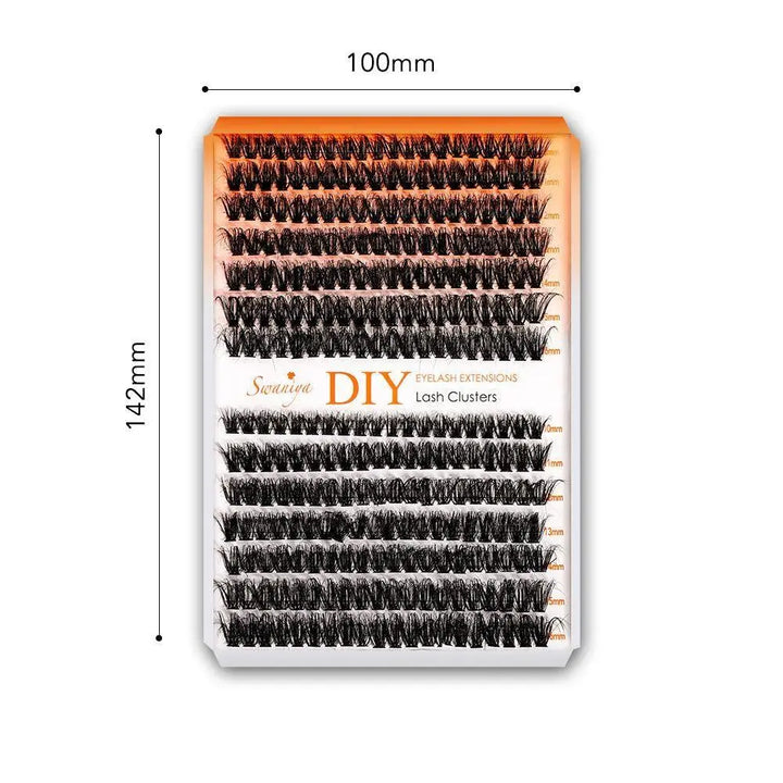 DIY 5D Fluffy Lash Clusters 50D+60D D curl 10-16MIX - Swaniyalashes
