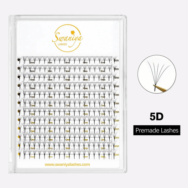 5D Premade Lashes (240 fans)Eyelash ExtensionsSwaniyalashes