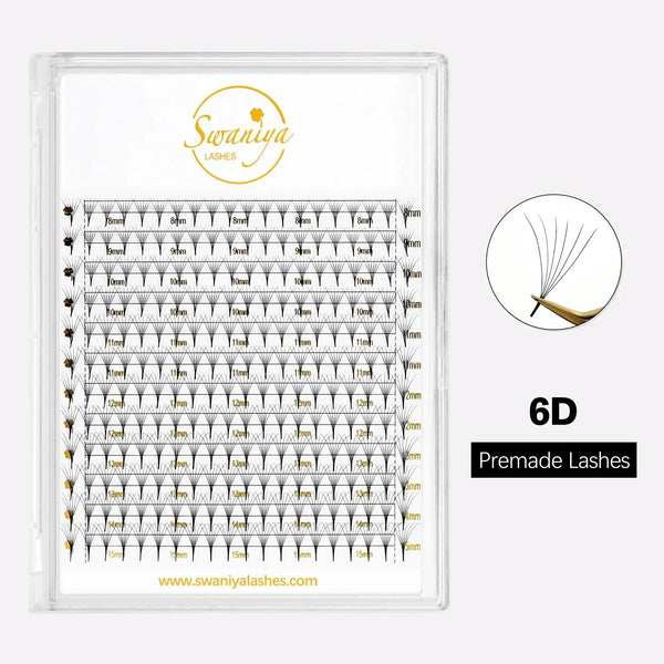 6D Premade Fans Lash Extensions 240 pcsPremade LashesSwaniyalashes