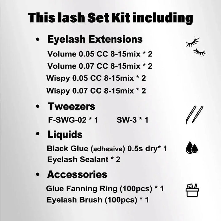 Anime Lash Extensions Kit  Swaniyalashes