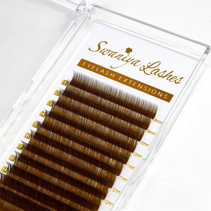 Ash Brown Lashes  Swaniyalashes