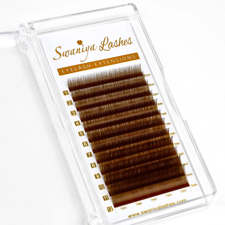 Ash Brown Lashes  Swaniyalashes