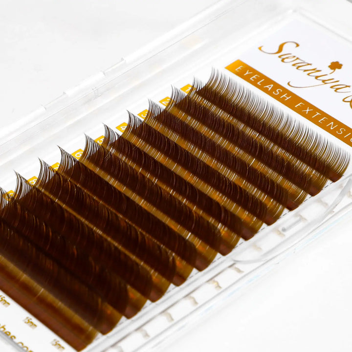 Ash Brown Lashes  Swaniyalashes