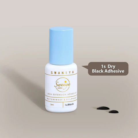 Beginner-Friendly Lash Glue for Low Humidity & Precise Application — 1s Dry