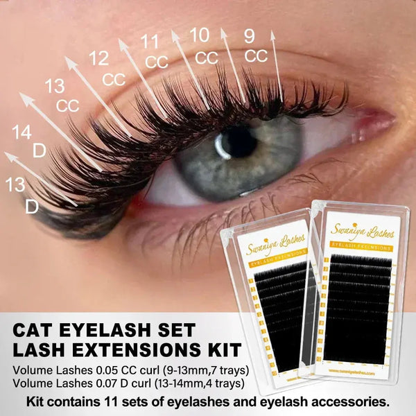 Cat Eye Lashes Kit - Swaniyalashes