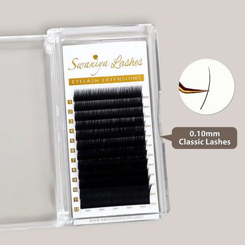 Classic Lash Extensions 0.10mm | Fine & Sensitive Lashes