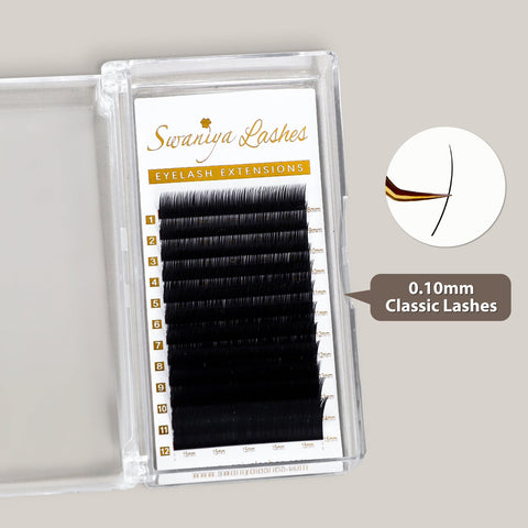 Classic Lash Extensions 0.10mm | Fine & Sensitive Lashes