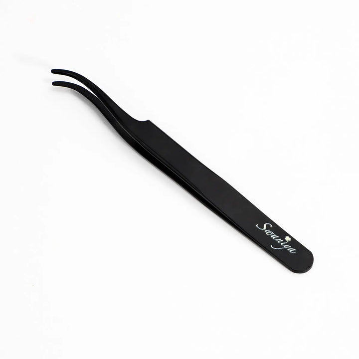 DIY Cluster Lashes Tweezers Black Color  Swaniyalashes