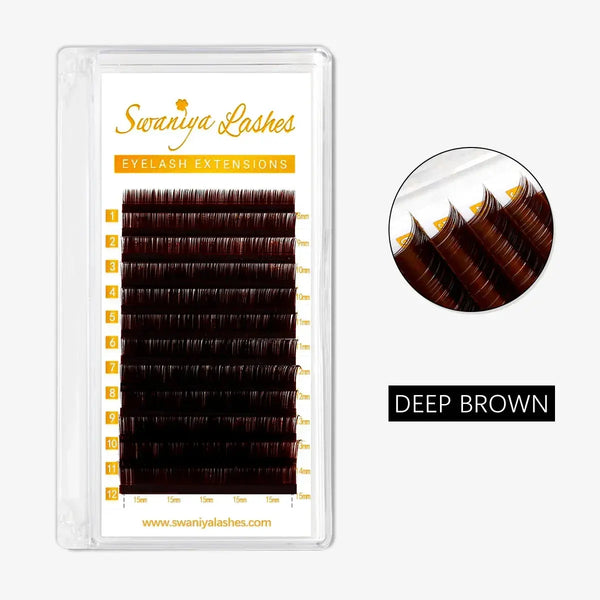 Deep Brown Lashes  Swaniyalashes