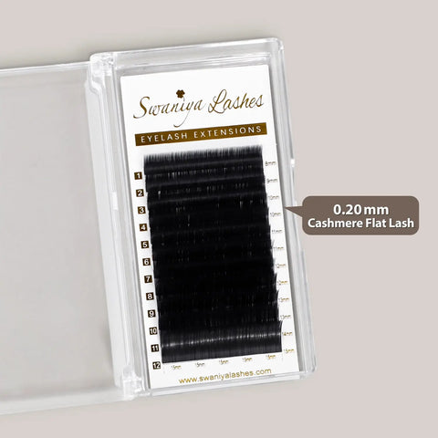 Defined Classic Flat Lash Extensions for Bold Lash Line | Cashmere 0.20mm Super Soft