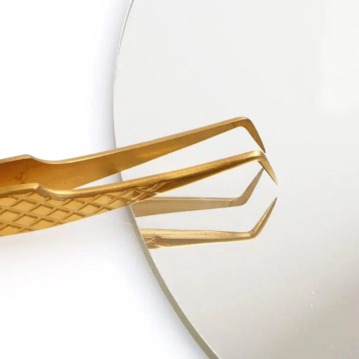 Fiber Tip Tweezers 80 degree F-SWG-02 for Volume Lashes - Swaniyalashes