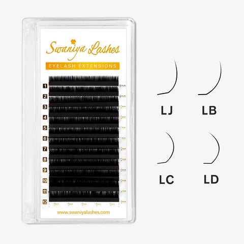 LJ / LB / LD / LC Curl Camellia Lash Extensions