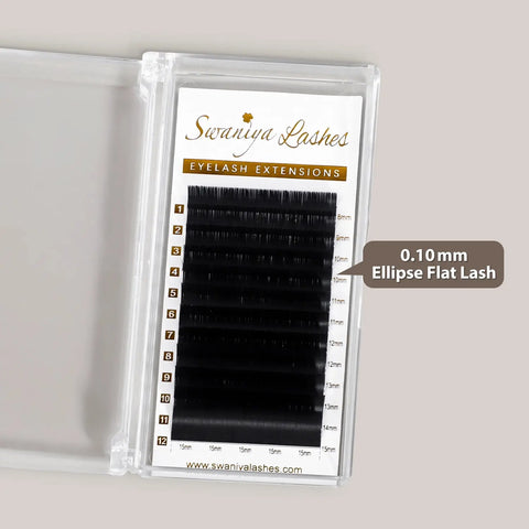 Lightweight Flat Lash Extensions for Fine & Sensitive Natural Lashes | Cashmere Classic 0.10mm