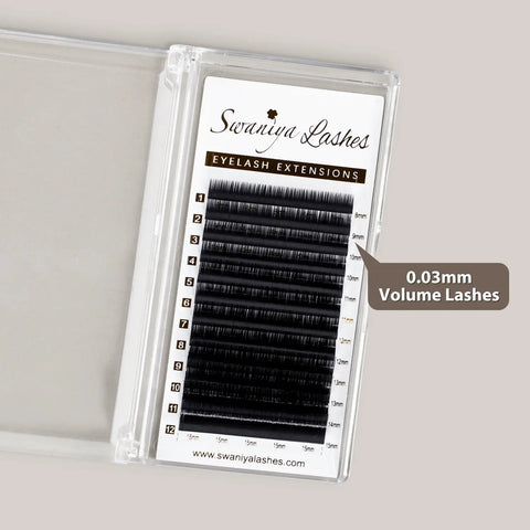 Mega Volume Lash Extensions for 10D–20D+ Russian Volume Sets | Cashmere 0.03mm
