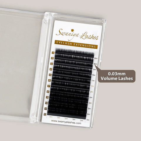 Mega Volume Lash Extensions for 10D–20D+ Russian Volume Sets | Cashmere 0.03mm