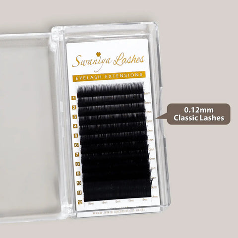 Premium Classic Lashes Extensions 0.12mm