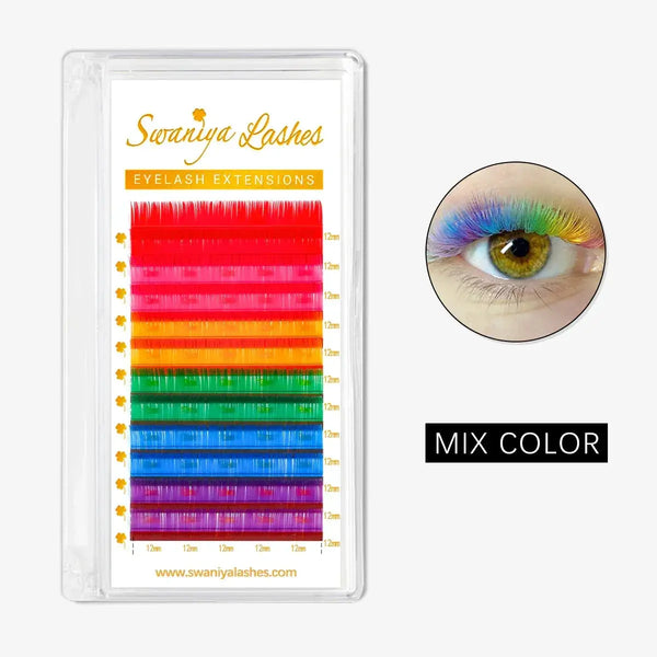 Premium Different Color Lashes 0.07mm - Swaniyalashes