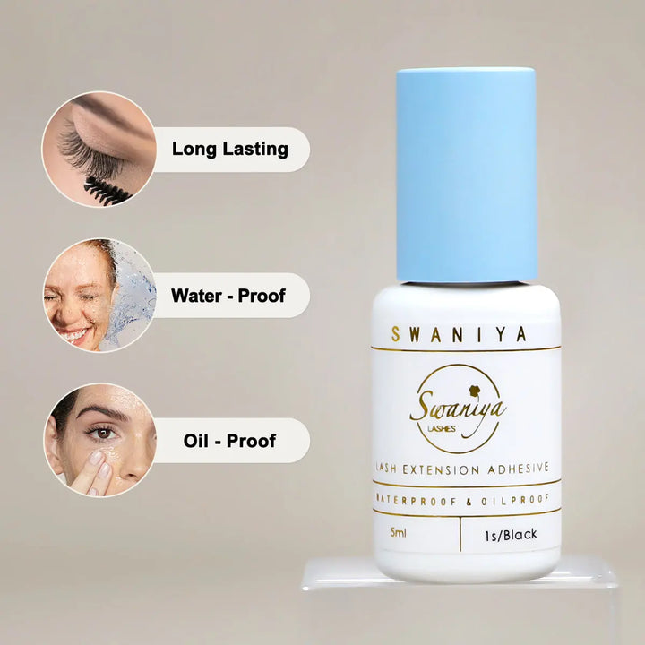 Best Eyelash Adhesive Glue 1s dry - Swaniyalashes