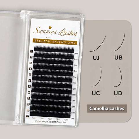 U-Curl Camellia Lash Extensions | UJ UB UC UD Fluffy Volume
