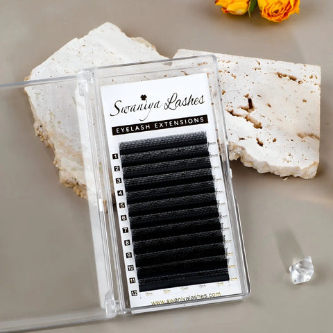 U Shape Lashes 0.07mm for Natural Wispy Volume Sets