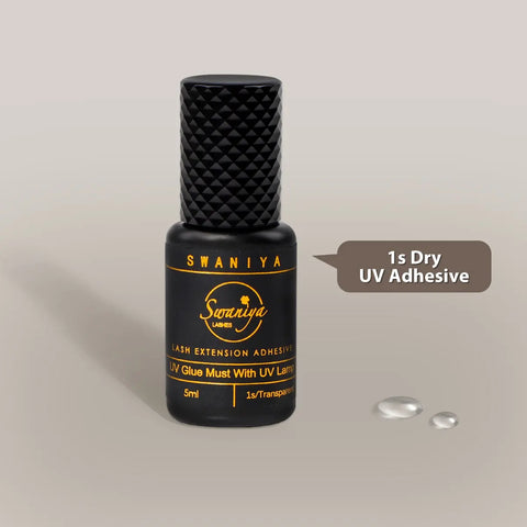 UV Lash Glue — Fume-Free Instant Cure Adhesive for Sensitive Clients