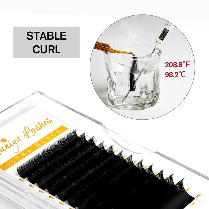 Ultra Black Volume Lashes 0.07mm  Swaniyalashes
