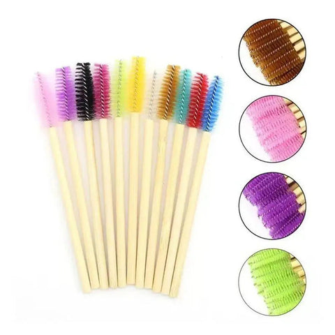 Bamboo rod eyelashes brush