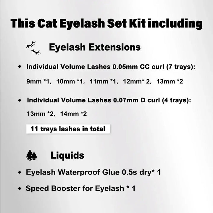 Cat Eye Lashes Kit - Swaniyalashes