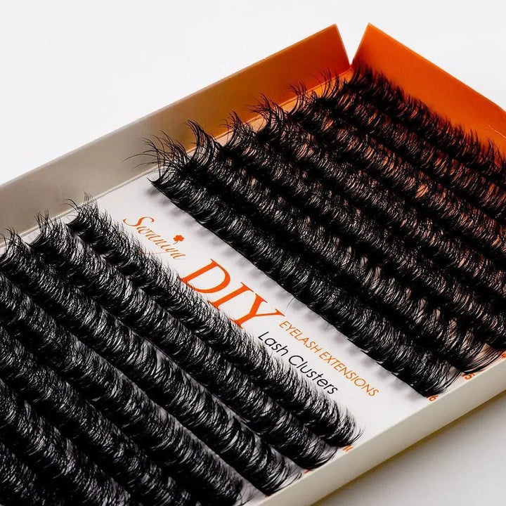 DIY 5D Fluffy Lash Clusters 50D+60D D curl 10 - 16MIXSwaniyalashes